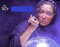 عکس آتلیه ای خانم بازیگر با ژستی  بسیار عجیب و غریب