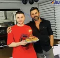 امین حیایی و پسرش در خانه شان + عکس
