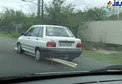 حمل بار عجیب با پراید/عکس