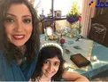 خانم بازیگر مشهور و دخترش کنار سفره هفت سین خانه + عکس