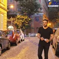 پرسه زدن آقای مجری در خیابان های رم+عکس
