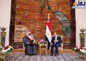 عکس/جای خالی پرچم عربستان در دیدار با رئیس‌جمهور مصر