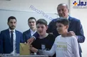 اردوغان به همراه نوه هایش پای صندوق رای+عکس