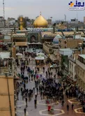 عکسی زیبا از بارش باران در نجف اشرف