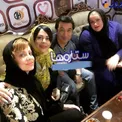 فوتبالیست مشهور در میان زنان بازیگر در یک مهمانی+ عکس