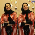 مانتوی عجیب و غریب خانم بازیگر + عکس