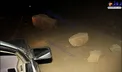عکس/ ریزش کوه در جاده طارس بعد از زلزله فیروزکوه