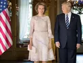 عكس/دونالد ترامپ در كنار ملكه بلژيك