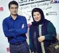 شلوار متفاوت بازیگر مشهور در کنار کارگردان سینما + عکس