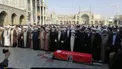 عکس/ اقامه نماز بر پیکر آیت الله مجتهد شبستری