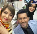 ژست صمیمانه حامد بهداد با ساره بیات و مهراوه شریفی نیا/عکس