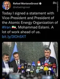 توئیت گروسی پس از مذاکرات روز گذشته در تهران