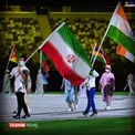 تصویری از پرچمدار ایران در مراسم اختتامیه المپیک
