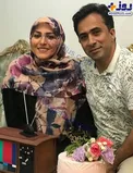 جشن تولد خانم گوینده خبر در کنار همسر معروفش+عکس