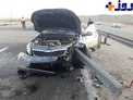 قطع عضو راننده در برخورد با گاردریل+ عکس