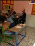 حضور معلم در کلاس درس ۲ روز بعد از عمل تومور مغز/عکس