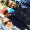 سلفی جالب خانم بازیگر با کارگردان و هنرپیشه مشهور