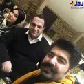 سلفی خواننده پاپ سبیل معروف، در کنار بهداد سلیمی و همسرش