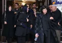 لیلا حاتمی در مراسم یادبود پدر شوهرش+عکس