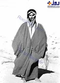 عکس/ مؤسس امارات با پای برهنه در صحرا!