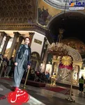 مونا فرجاد در کلیسایی در روسیه + عکس