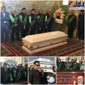 مراسم وداع با پیکرسیدضیاء الدین دری در حرم شاهچراغ +عکس