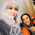 لیلا اوتادی با موهایی سفید در کنار خواهرش+عکس