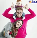 عکس جالب خانم بازیگر در کنار خانواده