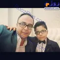بازیگر طنز مرحوم در کنار پسرش+عکس