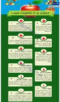 اینفوگرافیک/ ۱۱ خاصیت شگفت انگیز سیب برای سلامت بدن