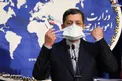 سخنگوی وزارت خارجه با دو ماسک در نشست خبری/عکس