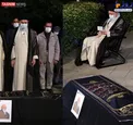 عکس/ رهبر انقلاب بر پیکر علامه حسن‌زاده آملی اقامه نماز کردند
