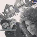 سلفی جالب خانم بازیگر و همسر مدلش در خارج از کشور