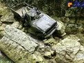تصویر ماشینی که پدر و مادر‌ بازیکن‌ معروف را‌ به‌ دره‌ برد