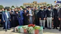 اقامه نماز بر پیکر سردار حجازی در اصفهان+عکس