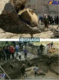 تلاش برای حمل بقایای مجسمه تازه‌ کشف‌شده رامسس دوم + عکس
