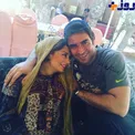 بازیگر زن معروف در آغوش همسرش +عکس