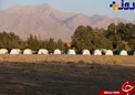 عکسی جالب از اسکان اهالی زرند در چادر