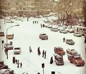 سفیدپوش شدن پل تجریش تهران در اوایل دهه ۶۰ /عکس