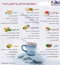 دمنوش های زمستانی چه خواصی دارند؟+اینفوگرافیک