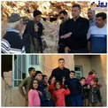 خوشحالی کودکان زلزله زده در کنار علی دایی/عکس