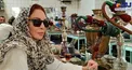 افسانه بایگان در قهوه خانه بازار تبریز+عکس