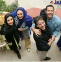 گروهی از بازیگران در کنار هنرپیشه معروف بعد از بهبودی کامل از بیماری + عکس