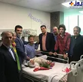 دلجویی از توریست آلمانی در بیمارستان خاتم+عکس