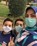 پارک رفتن متفاوت خانم مجری و پسرانش در روزهای کرونایی + عکس