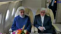 عکس/ حسن روحانی در هواپیمای اختصاصی